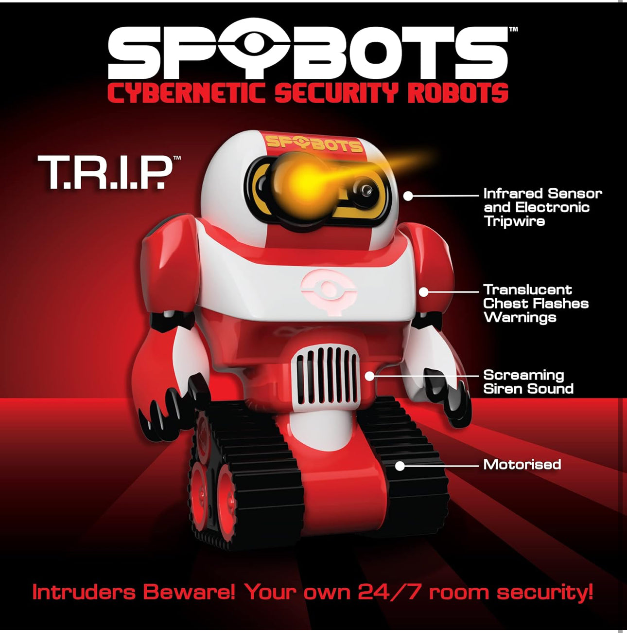 Trip LED Tripwire Security Alarm Robot