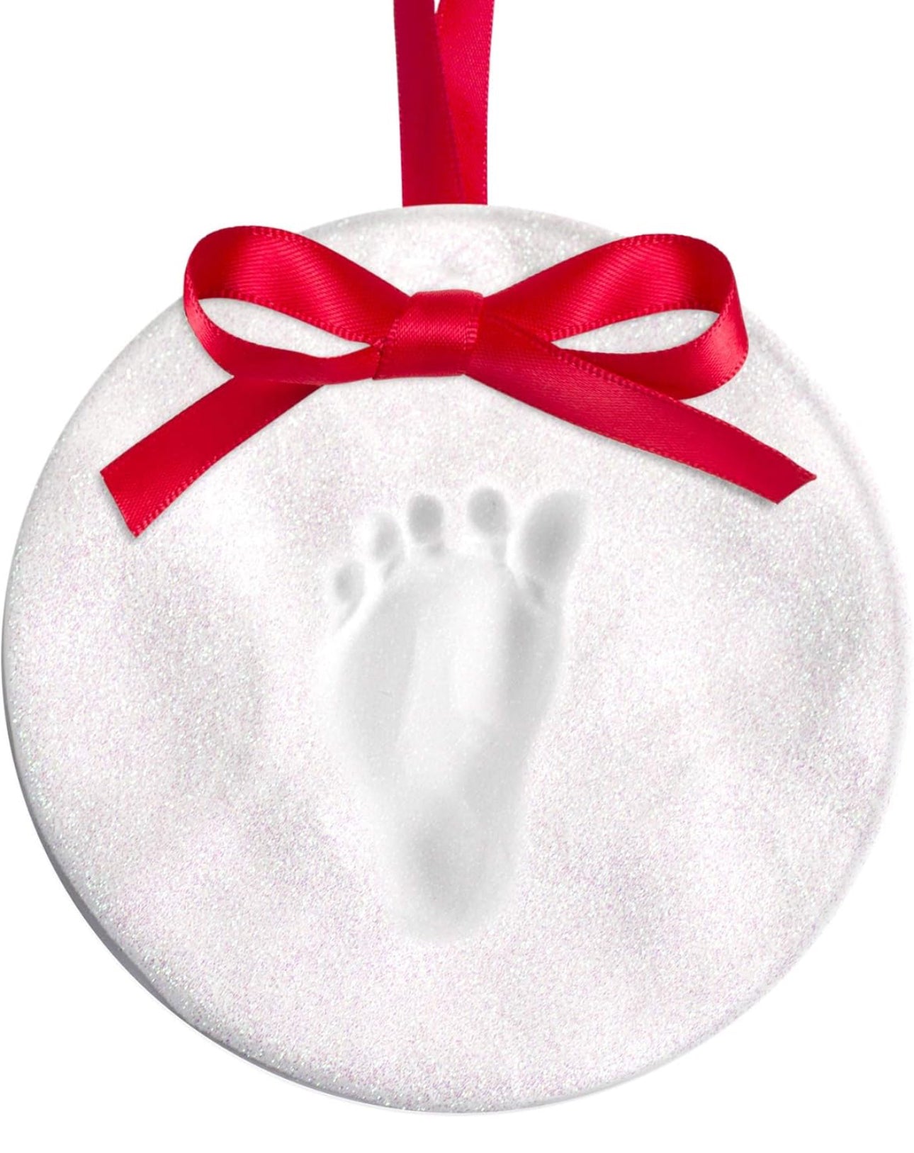 Kate & Milo Baby's Print Christmas Ornament, White