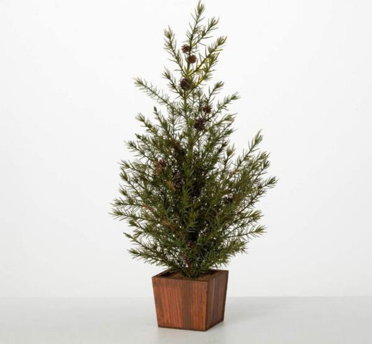 SULLIVANS
25 .25 in. Artificial Potted Cedar Pinecone Christmas Tree