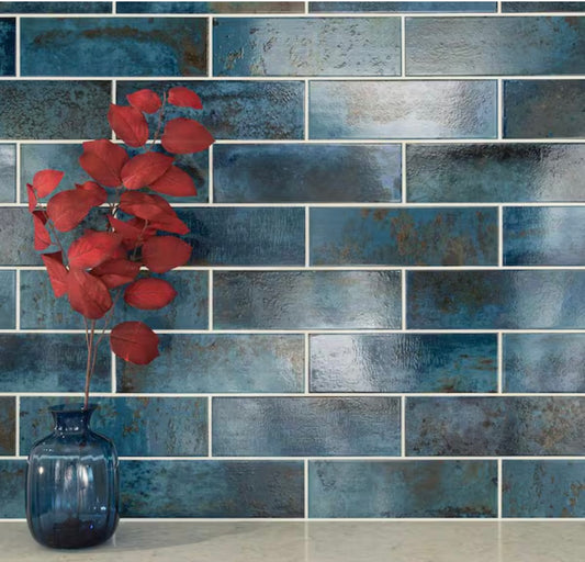 MSI
Marza Cobalt 4 in. x 12 in. Glossy Ceramic Subway Wall Tile (11.22 sq. ft. / case)