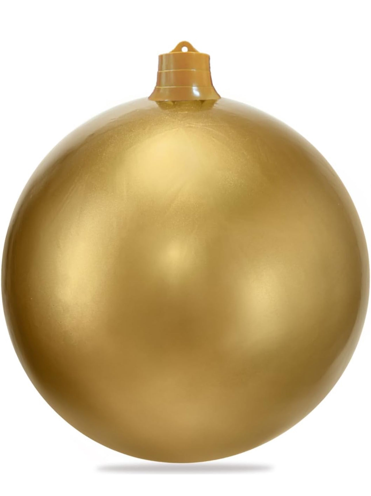 Inflatable Christmas Ornament, 25" Oversized Outdoor Christmas Ball Ornaments, Holiday Yard Christmas Tree Decorations, Indoor and Outdoor Decoration Balls (25 inch, Gold)