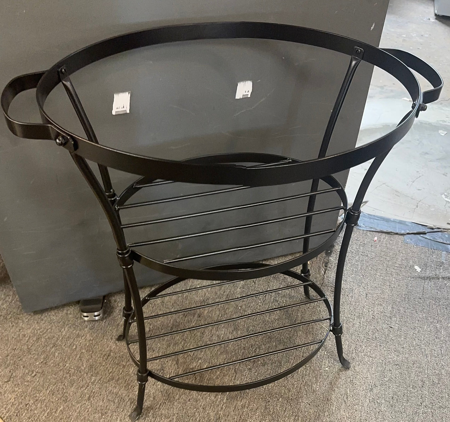 Longaberger indoor/outdoor wrought iron beverage stand with beverage tub holder