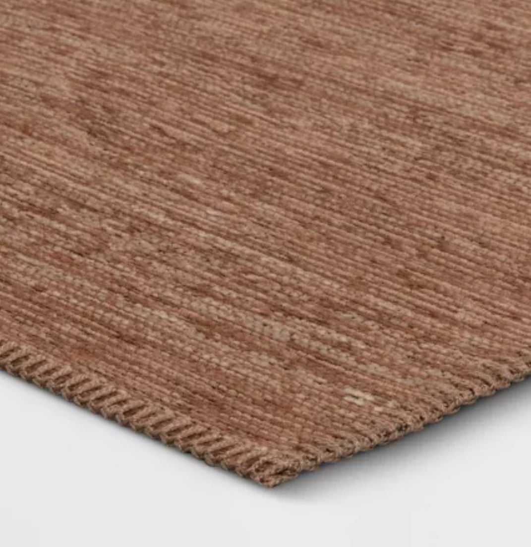 Rectangular Woven Indoor Outdoor Area Rug Sunset Ombre (5’3”x7’)- Threshold