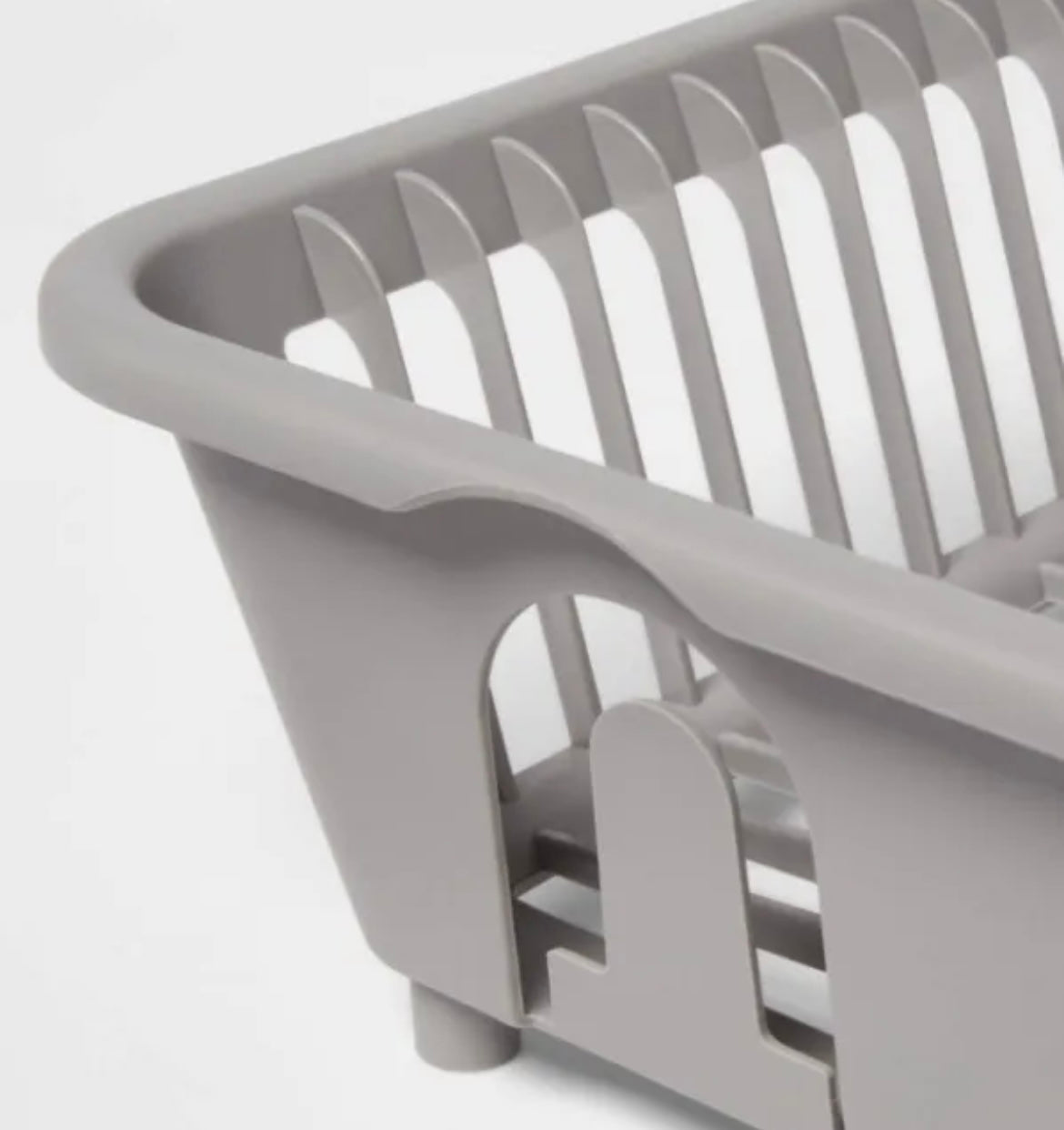 Gray Kitchen Sink Drain Basket, Multifunctional Plastic Storage Rack