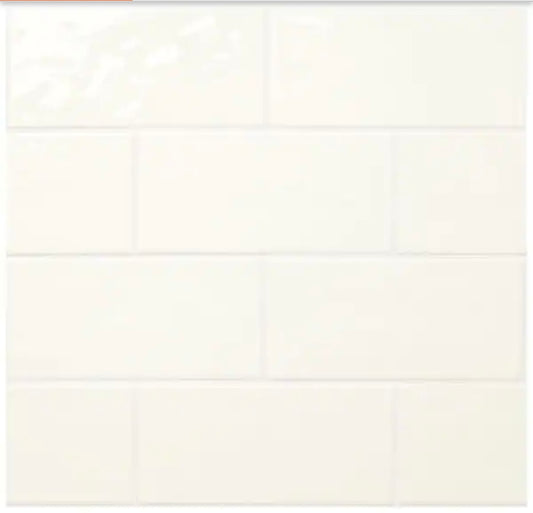 Daltile
LuxeCraft White 4 in. x 8 in. Glazed Ceramic Subway Wall Tile (10.5 sq. ft./case) **5 broken pieces**