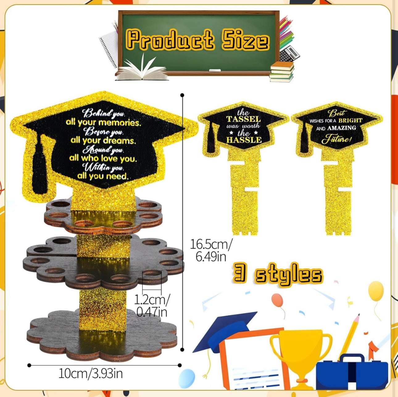 3 Pcs Graduation Gift Money Holder