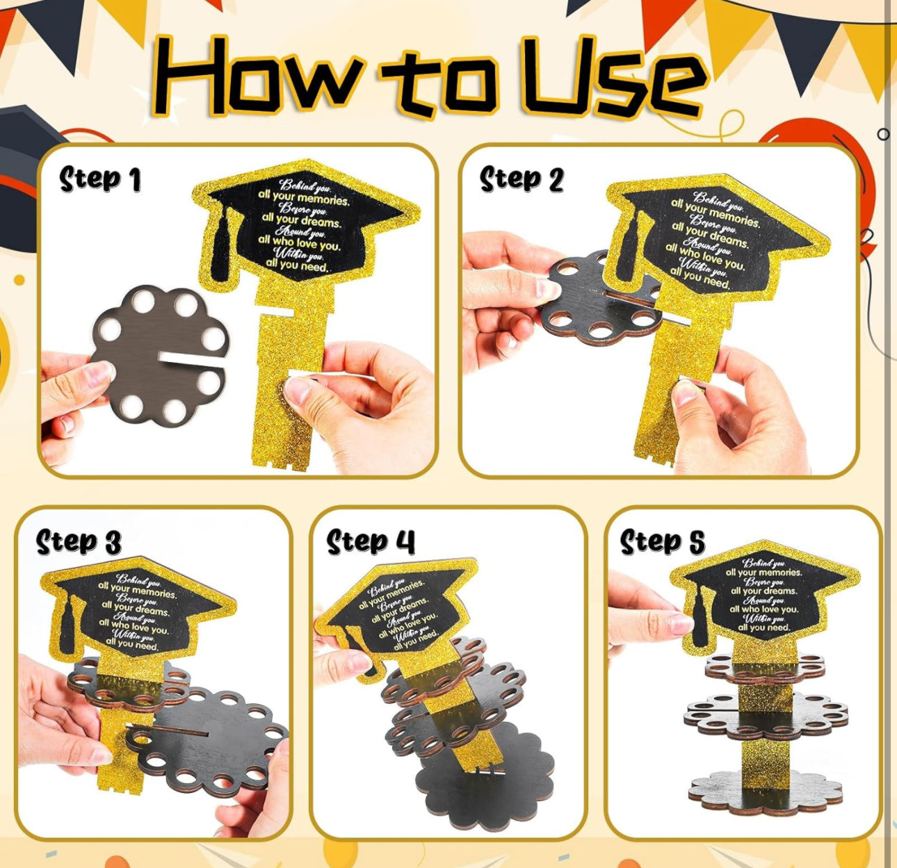 3 Pcs Graduation Gift Money Holder