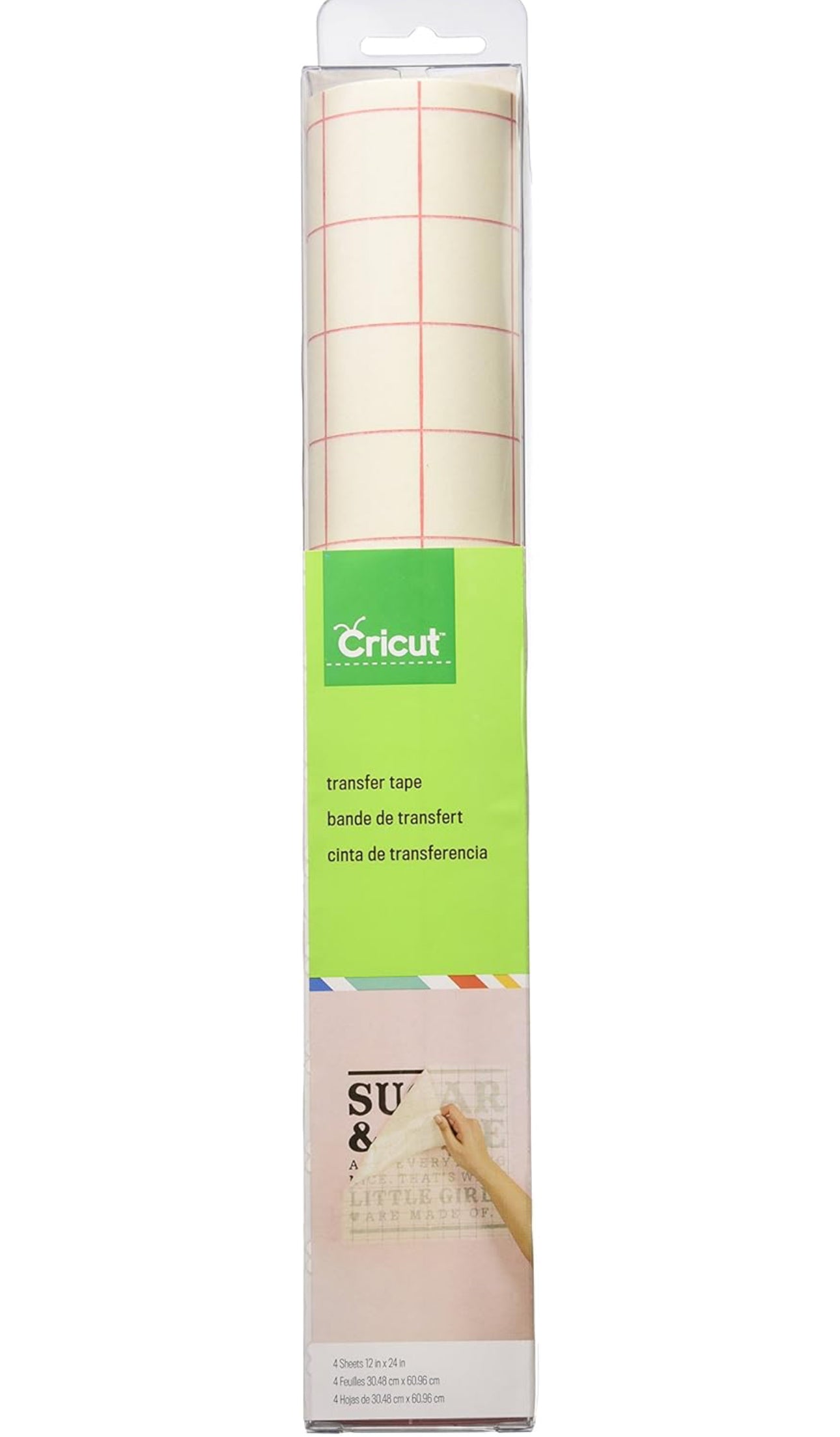 Cricut Cuttables Vinyl Transfer Tape - 2 12-Inch-by-24-Inch-Sheets