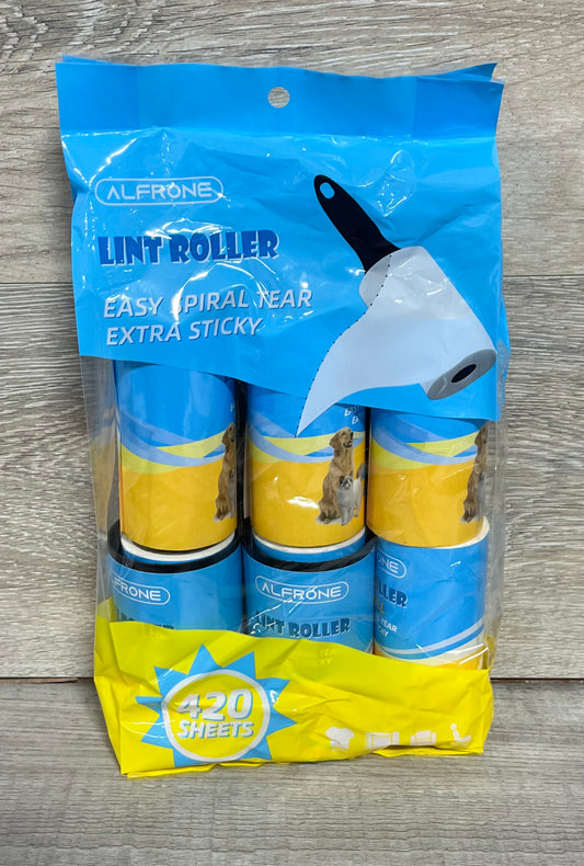 6 Pack of Pet Lint Rollers 420 Sheets Total!