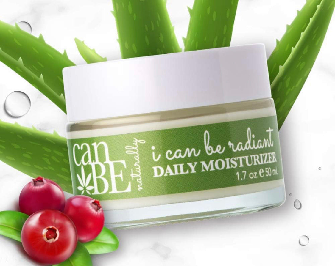 canBE naturally i can be radiant DAILY MOISTURIZER with Hemp Seed Oil & Aloe Vera