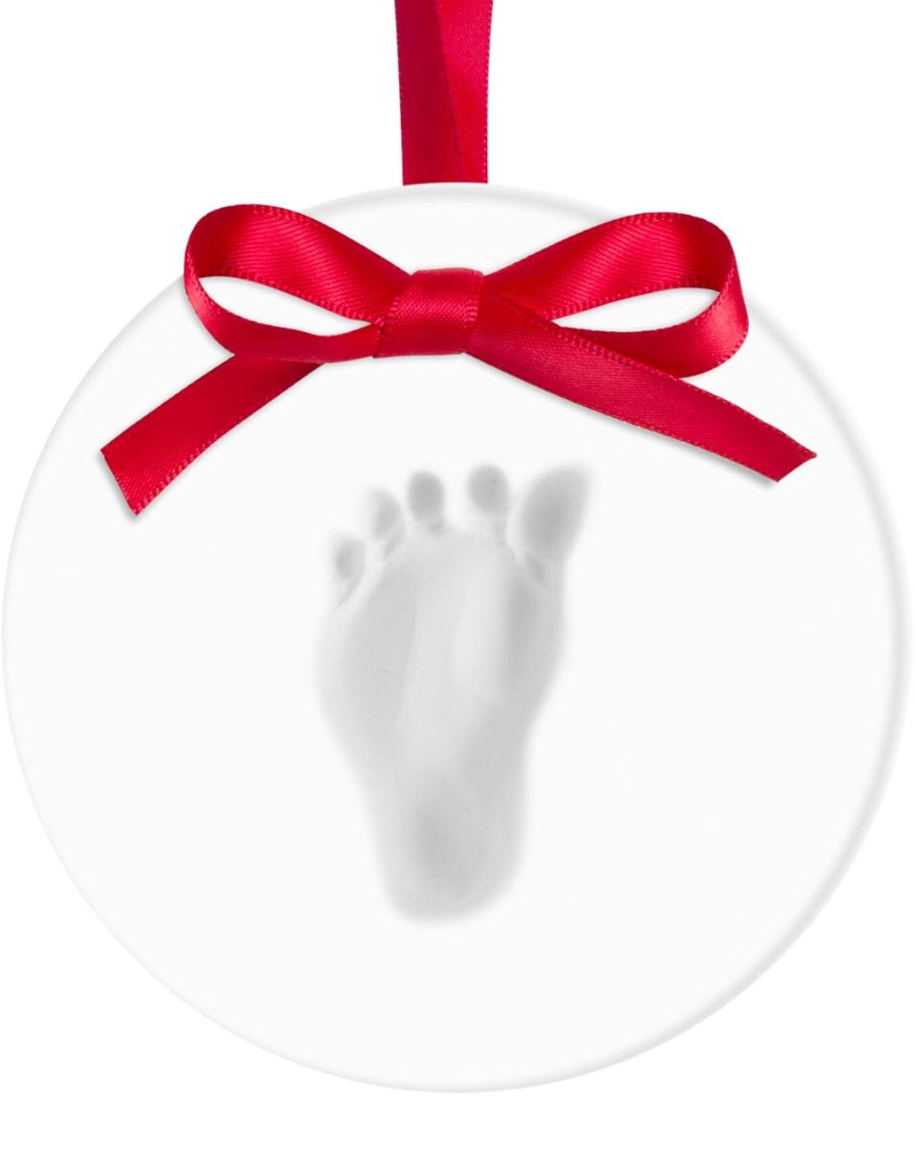 Kate & Milo Baby's Print Christmas Ornament, White