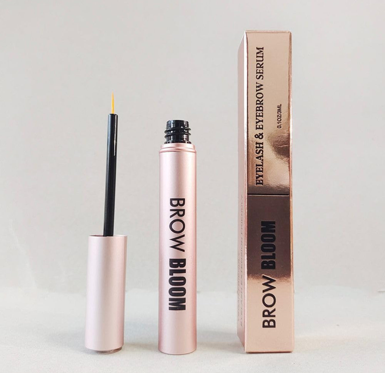 Brow bloom Herbal Eyelash & Eyebrow Growth Serum - Promotes Healthier, Thicker, and Longer Natural Lashes, Hormone-Free Treatment