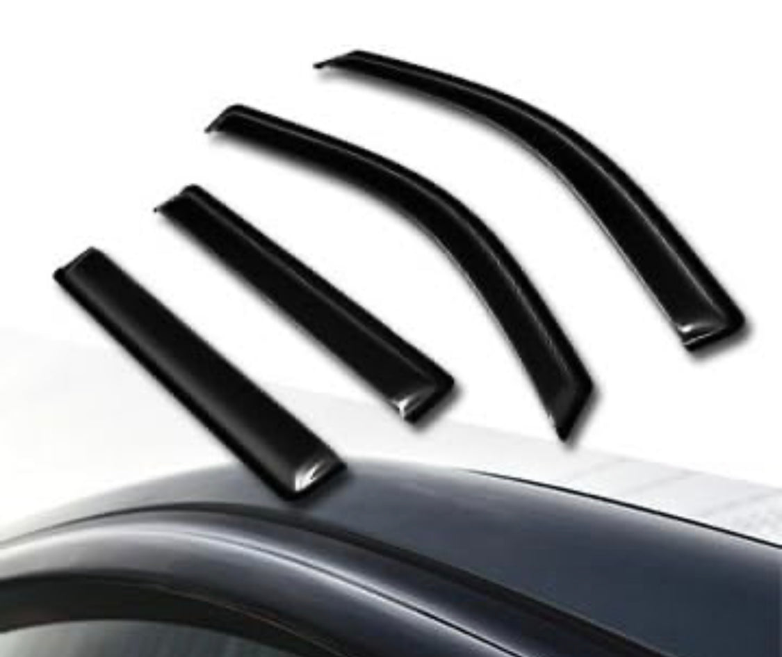 Curved Style Smoke Window Visors Deflector Vent Shade Guard 4 Pieces Compatible With 15-20 GMC Yukon/Chevy Tahoe