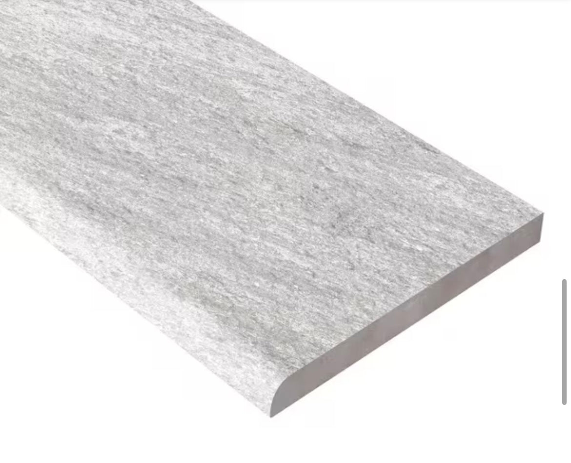 Corso Italia
Alpe Graphite 3 in. x 24 in. Quartzite Stone Look Porcelain Bullnose Tile Trim (20.00 ft./Case)