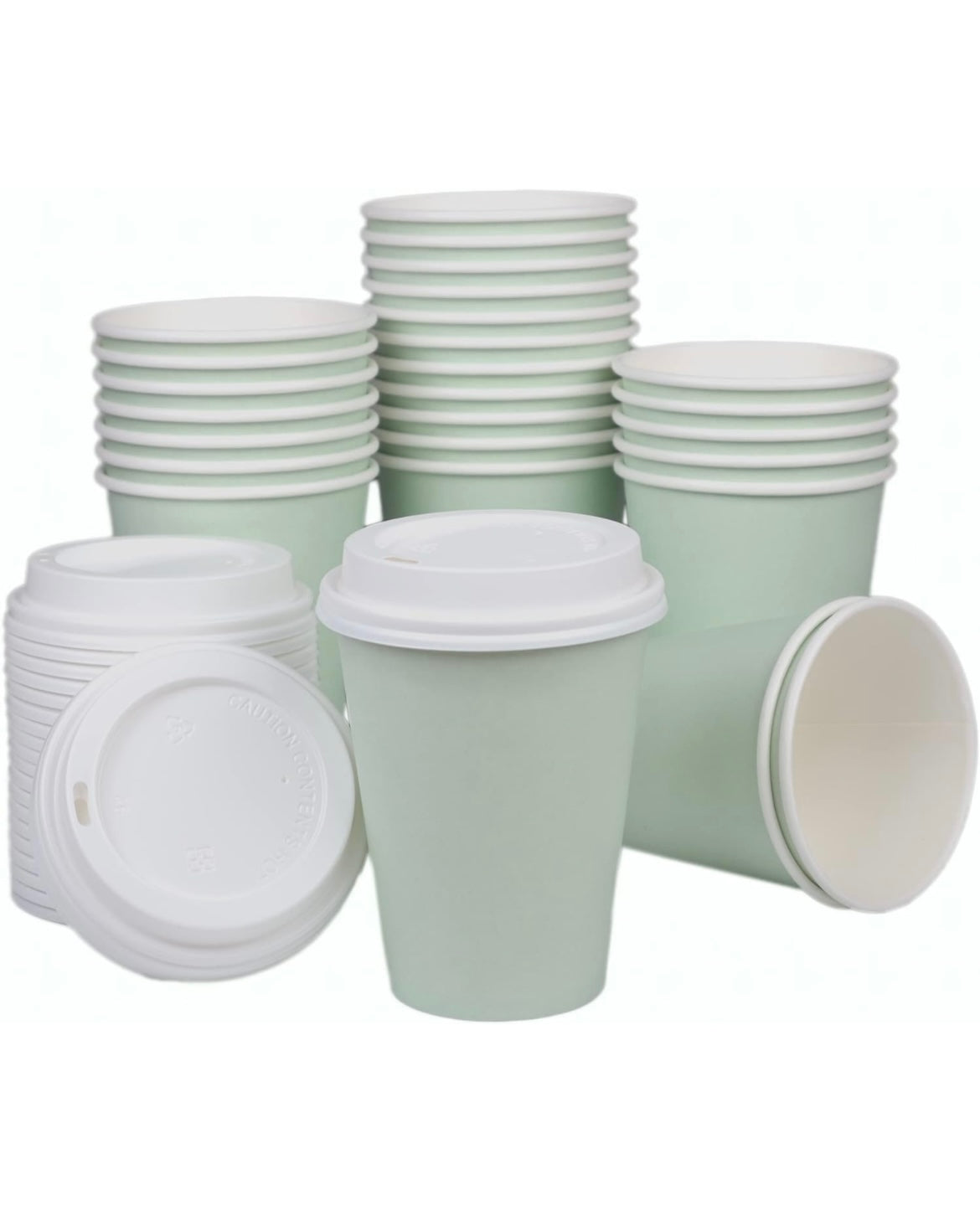 BrewHouse Disposable Coffee Cups with Lids | Luxury Paper Cups | Disposable Cups with Lids | Travel Coffee Cups | To Go Cups | Hot Cups | Paper Coffee Cups with Lids | (12oz - 25 Pack)