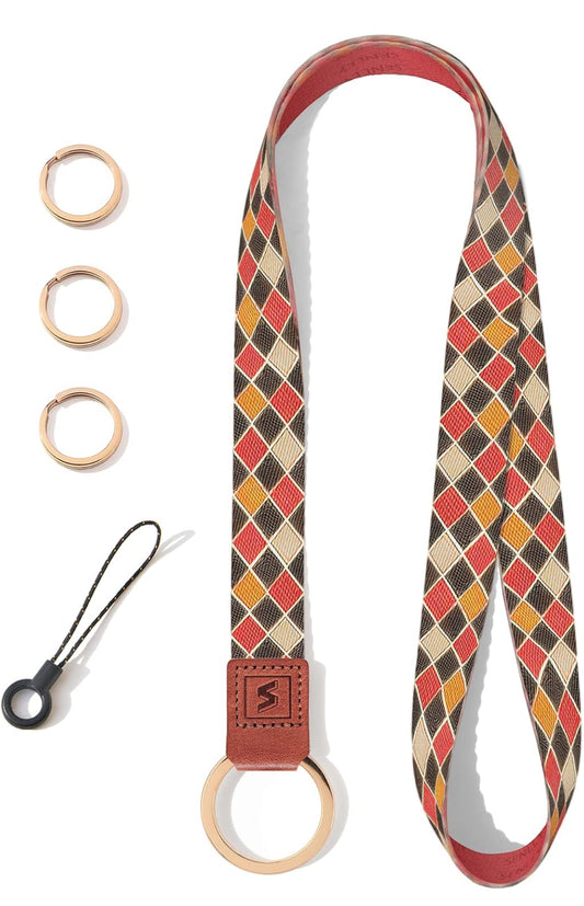 SENLLY Neck Lanyard Strap for Keys, Original Pattern Design ID Badge and Keychain Holder