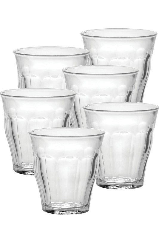 Duralex - Picardie Tumbler, Clear, 4 3/8 ounce, Set of 6