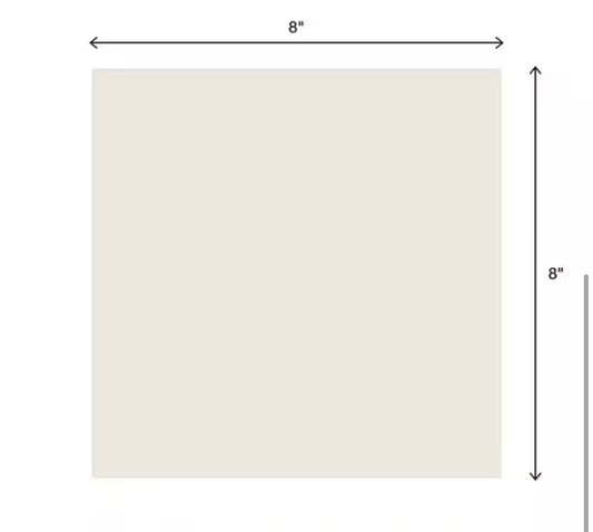 D_Segni Chalk 8 in. x 8 in. Glazed Porcelain Floor and Wall Tile (10.32 sq. ft./Case) ** 1 tile has chipped corner**