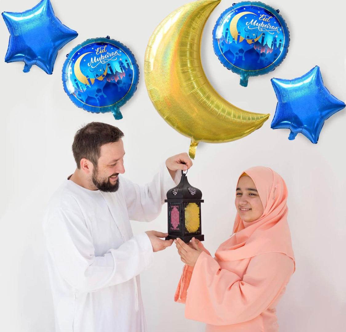Eid Mubarak Party Decorations,Eid Mubarak Balloons for Ramadan and Eid Mubarak Party Decoration Supplies