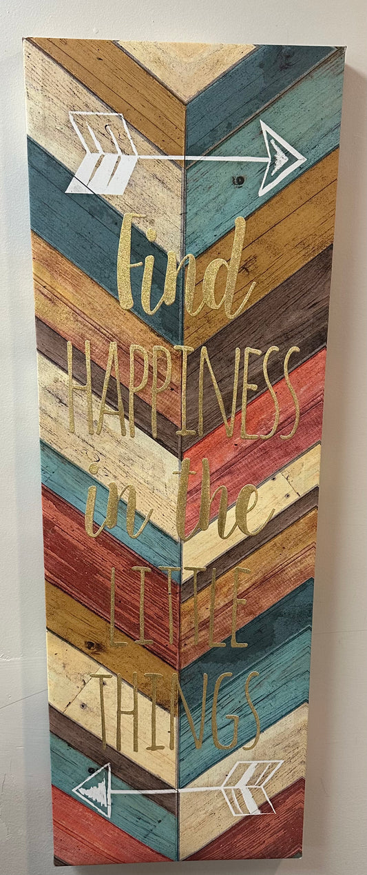 Find Happiness Canvas Wall Art