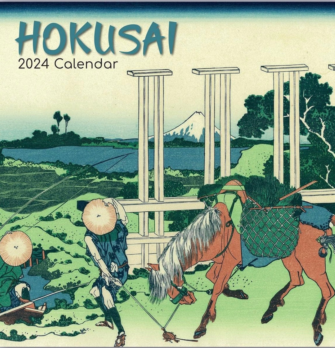 2024 16 Month Hokusai Calendar