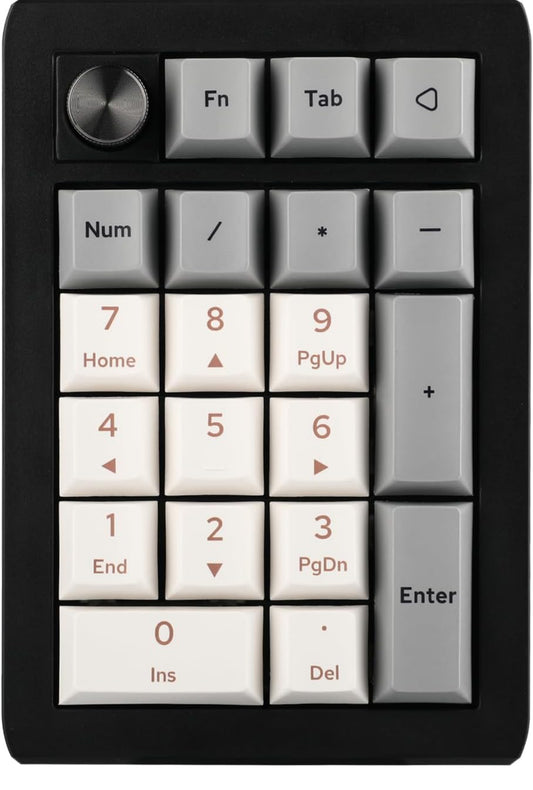 EPOMAKER EK21 VIA Gasket Number Pad, Bluetooth 5.0/2.4ghz/Wired Hot Swappable Numpad, with Poron Foam, Aluminum Alloy Knob, 1000mAh Battery, Programmable for Win/Mac/Gaming (Wisteria Linear Switch)