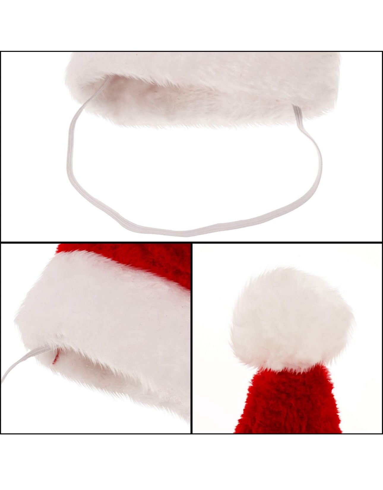 4 Pieces Dog Santa Hat Christmas Pet Hats Pet Costumes for Dogs Cats Christmas Supplies