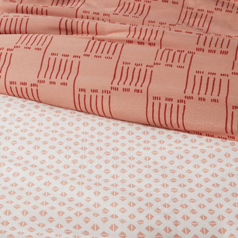 Boho Reversible Printed Comforter & Sham Set Bronze - Threshold™ Full/Queen