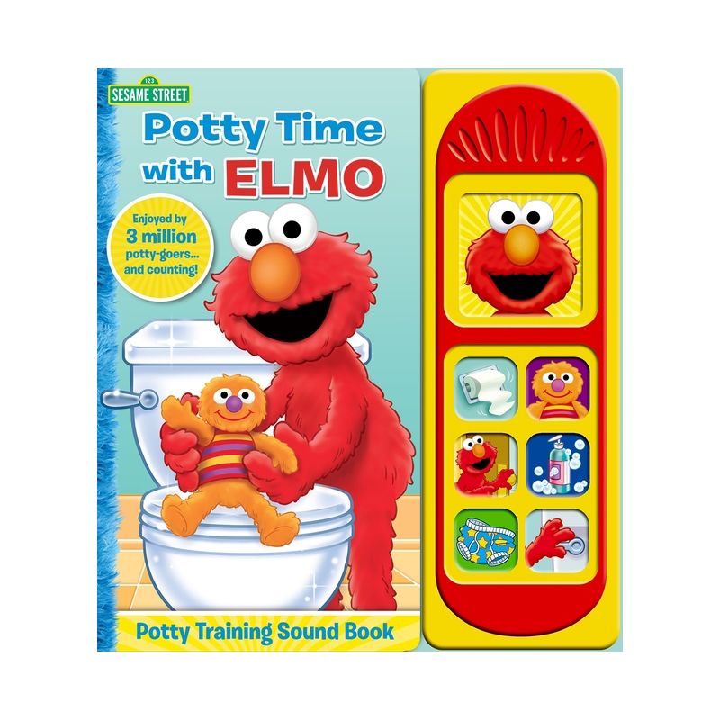 Sesame Street Potty Time with Elmo Sound Book - by Kelli Kaufmann (Board Book)