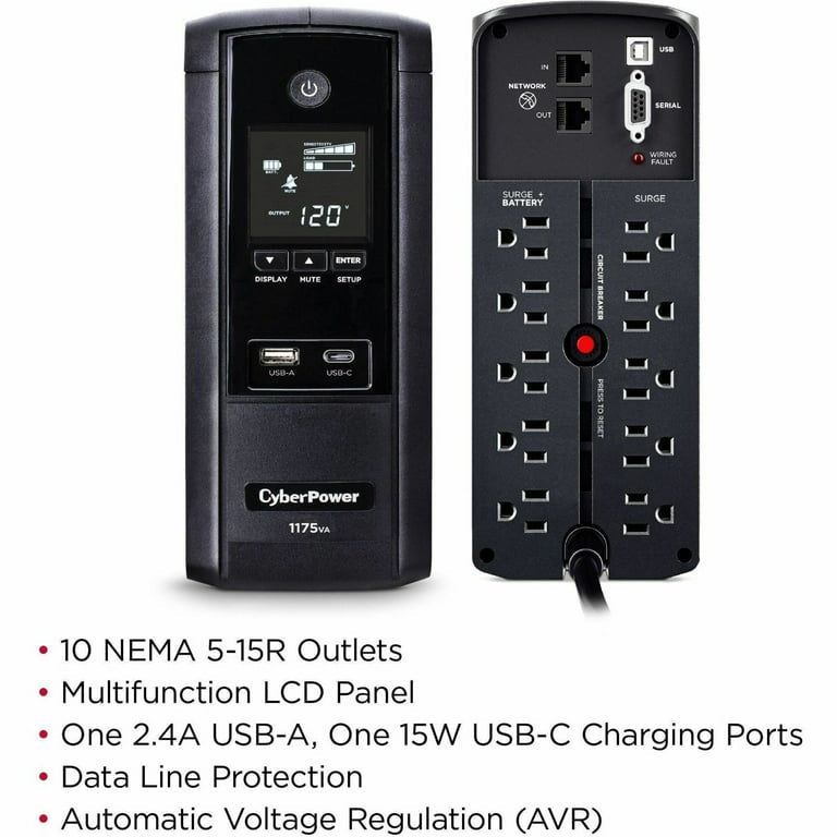 CyberPower S175UC Battery Backup UPS Systems