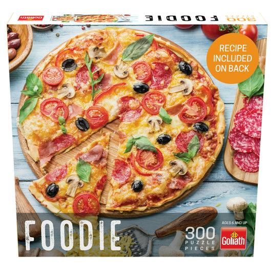 Goliath Foodie Puzzles: Pizza Pizza 300pc Puzzle - Finished Size 19.5 x 14.25 Inches