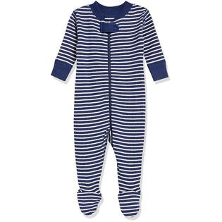 Moon and Back by Hanna Andersson Unisex Babies' one-Piece Organic Cotton Long-Sleeve Footed Pajamas-Newborn