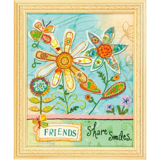 Dimensions Crafts Friends Share Embroidery and Applique Kit