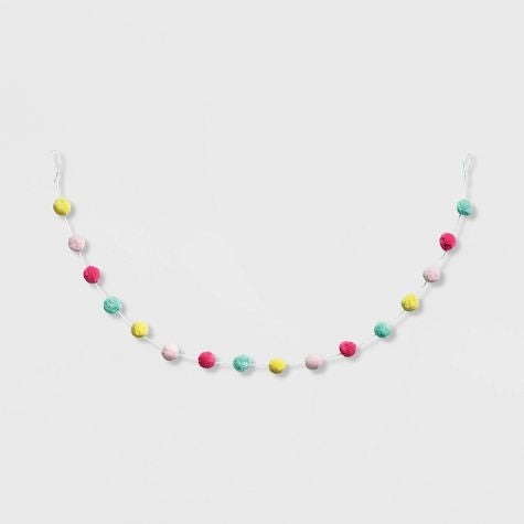 60" Pom Pom Garland - Spritz