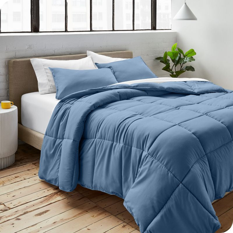 Bare Home Goose Down Alternative Comforter Set size queen