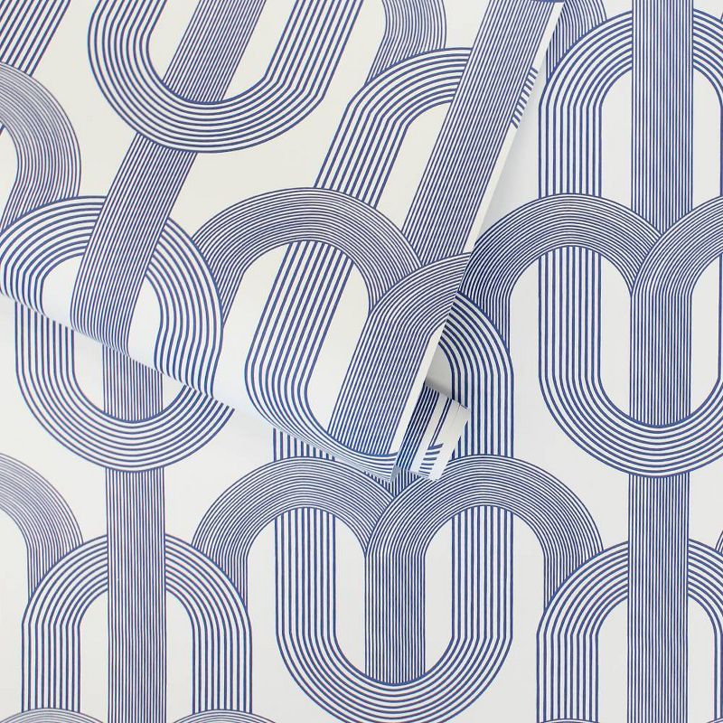 Tempaper Peel and Stick Wallpaper Lattice Blue