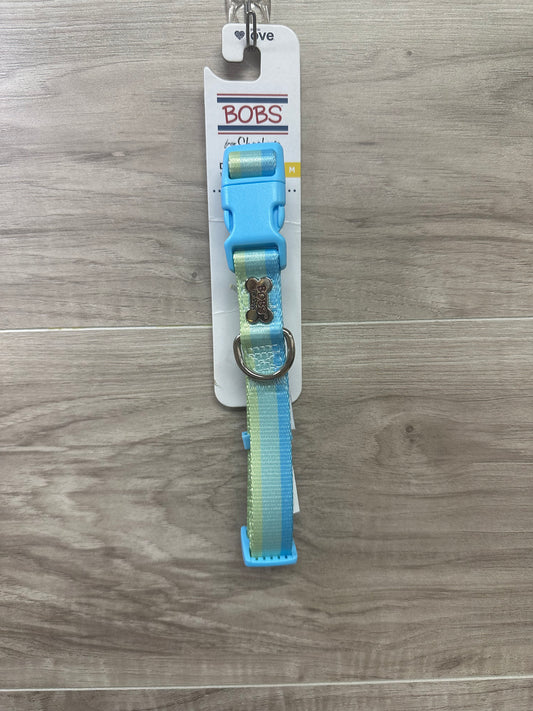 BOBS from Skechers Dog Collar, Colorblocked blue & green