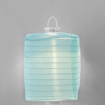 Sun Squad Indoor/outdoor LED Hanging Lantern-Aqua