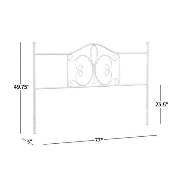 Hillsdale Furniture Ruby White King Headboard*very small scuff on top