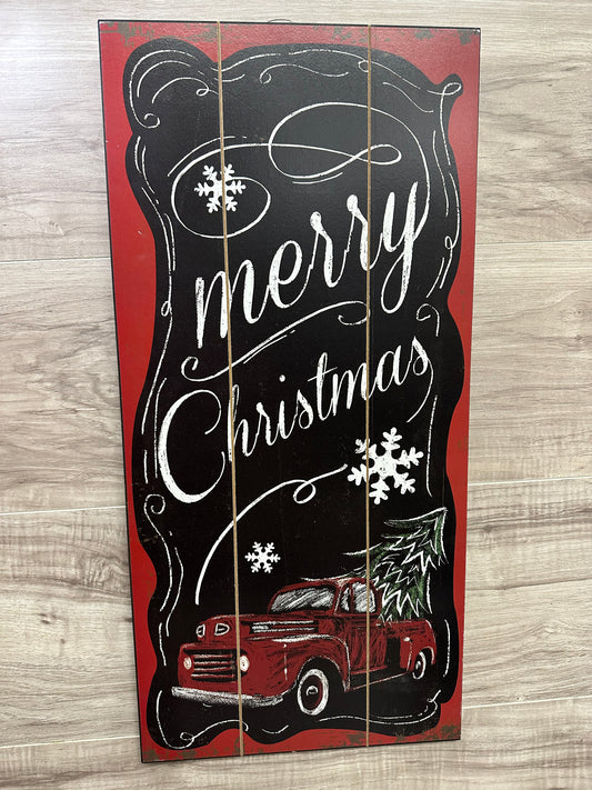 “Merry christmas” wooden sign