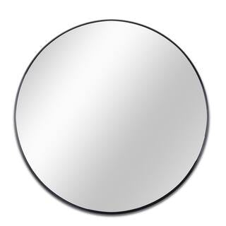 niveal 24 in. W x 24 in. H Round Framed Wall Bathroom Vanity Mirror