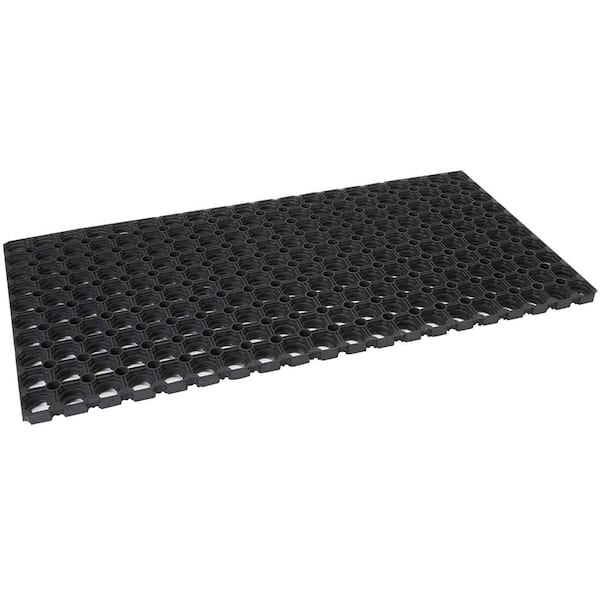 Durable Sturdy Anti-Fatigue 32 in. x 47 in. Commercial Indoor Outdoor Multipurpose Drainage Rubber Collection Floor Mat