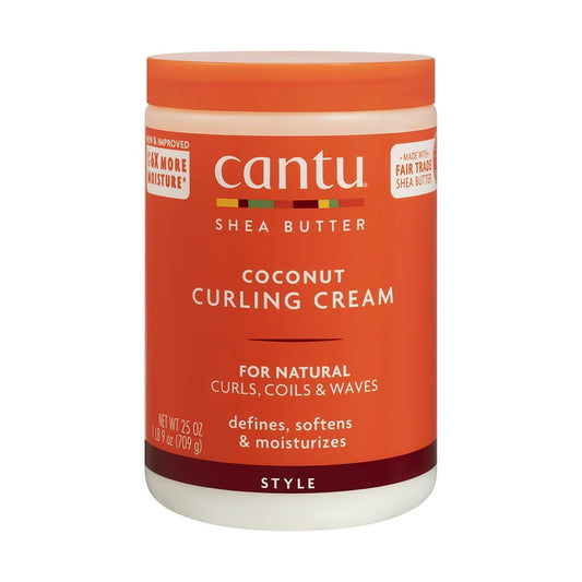 Cantu Coconut Curling Cream with Shea Butter, 25 fl oz
