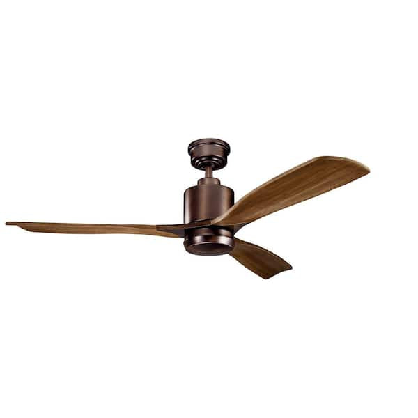 KICHLER
Ridley II 52 in. Indoor Oil Brushed Bronze Downrod Mount Ceiling Fan with Integrated LED with Wall Control Included