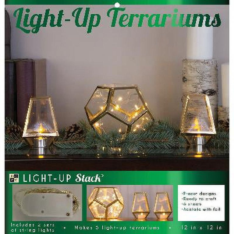 Dcwv Diy Light Up Project Stack-5 Holiday Terrariums