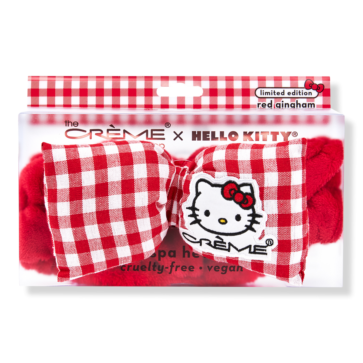 Creme Shop Hello Kitty Plush Spa Headband with Bow