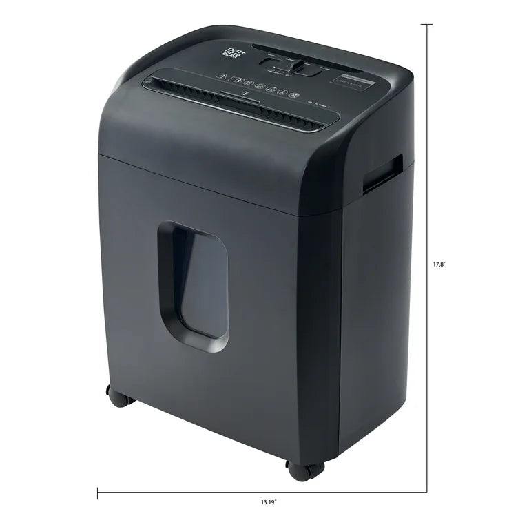 Pen + Gear 10-Sheet Micro-Cut Paper Shredder with 4 Gallon Bin, Black,Home and Office Use*new no box-tested