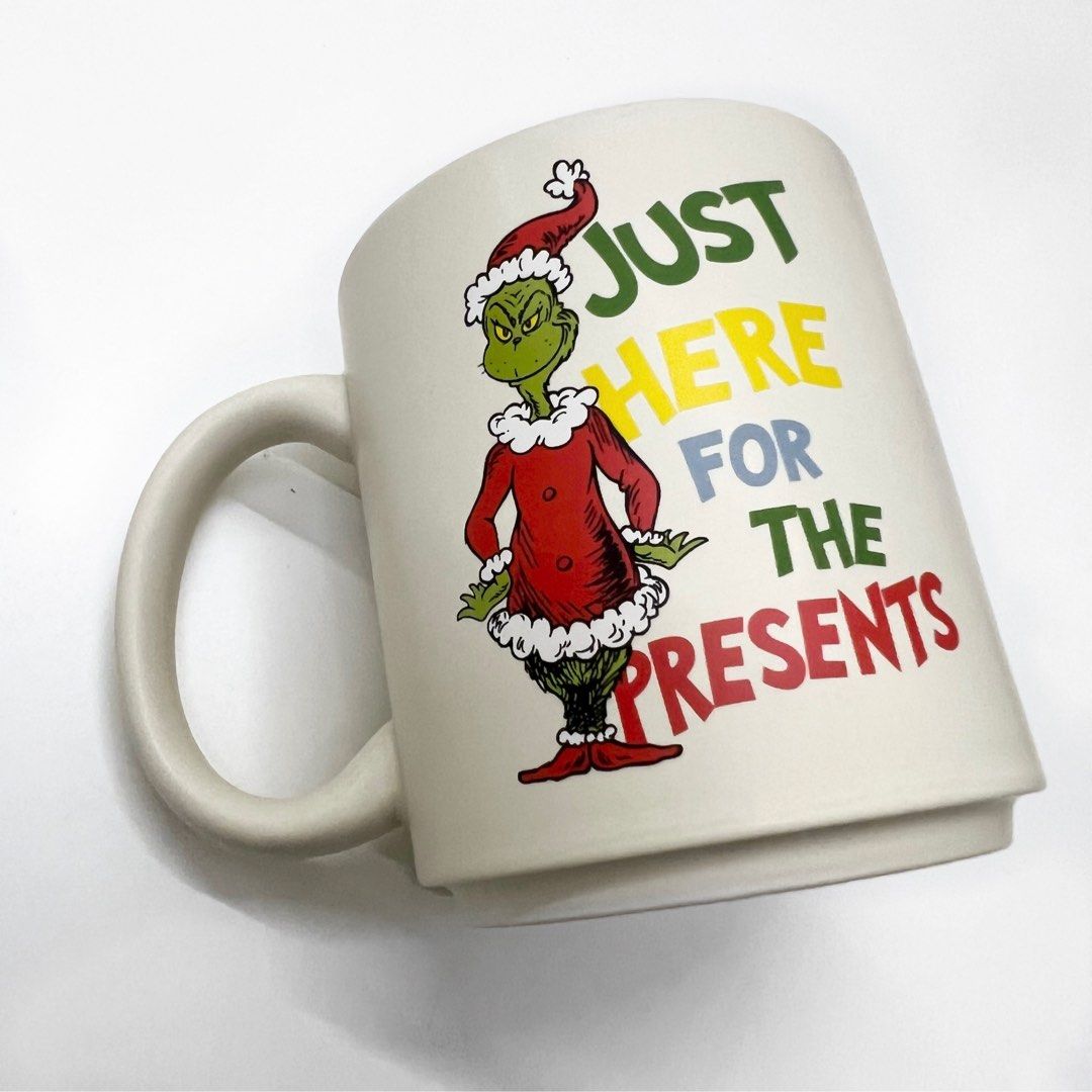 Just here for the presents Grinch Mug