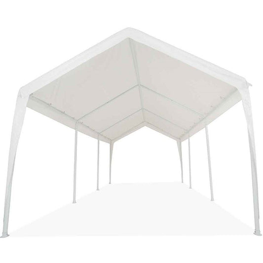 Impact 10x20 (8) Leg Portable Carport - WHITE - 1 1/2" Frame