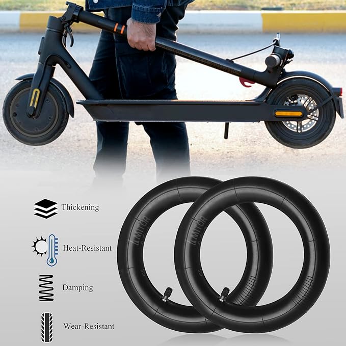 8.5 Inches Scooter Inner Tube,8 1/2 x 2 Inflated Inner Tubes Explosion-Proof Pressure-Resistant